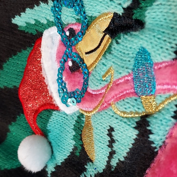 Womens Holiday Time Christmas Cardigan Fa La Mingle - Picture 13 of 16